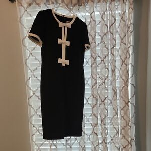 Elegant Black and White Dress